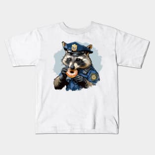 police raccoon Kids T-Shirt